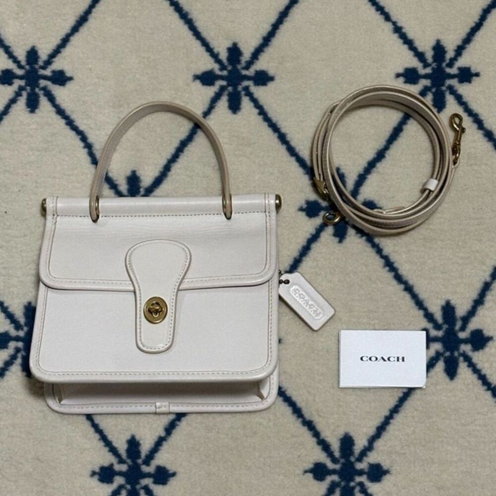 Coach 2021 Willis Top Handle 18 - Chalk - Picture 2 of 8